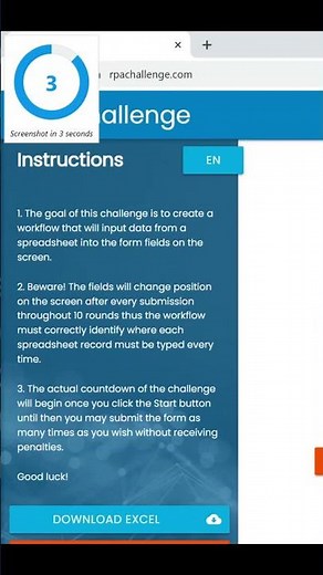 Demo of UiPath CV Delayed Screen Refresh #shorts