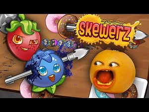 NEW ANNOYING ORANGE MOBILE GAME - SKEWERZ!!!