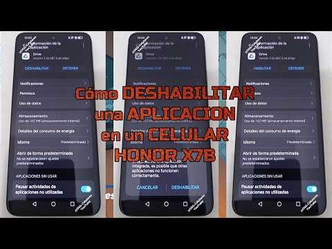 How to disable an app on an Honor X7b phone