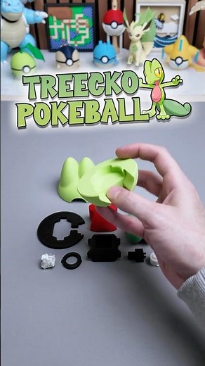 152/365 - Coolest Gecko in Hoenn! 🦎✨ | 3D-Printed Treecko Pokéball Build