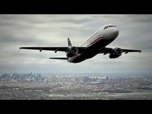US Airways Flight 1549 - Landing Animation 2