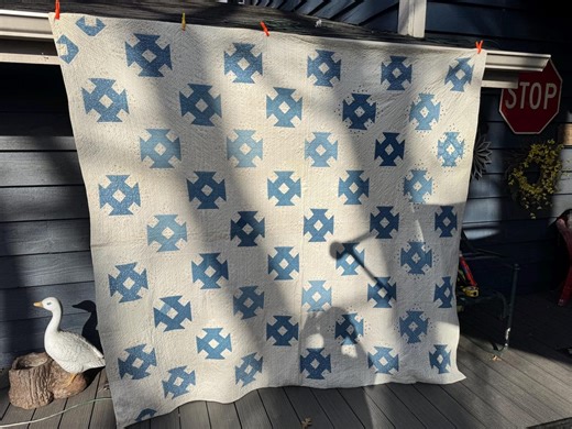 Beautiful Blue 1800’s Quilt - Etsy