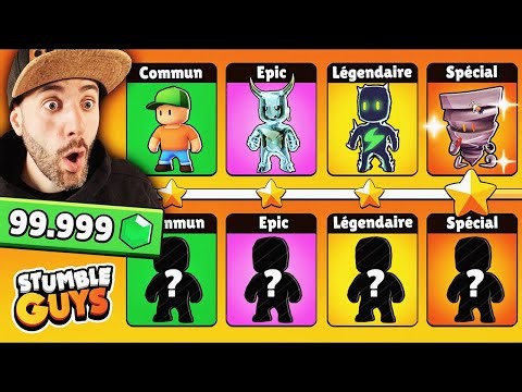 EVOLUTION de SKIN à chaque VICTOIRE sur STUMBLE GUYS !