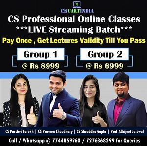 New Syllabus CS Professional Video Lectures Combo