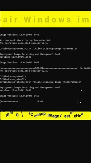 DISM /RestoreHealth – Fix Corrupted Windows System Files 🔧 #Windows #cmd #shorts #windows