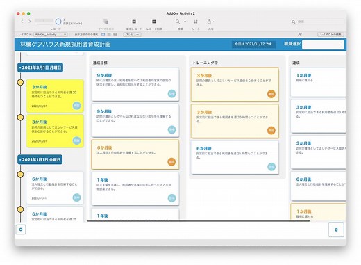 FileMaker のアドオン - カンバン編