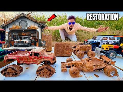 RC Underground Garage With Mini Super Cars Deep Mud Rescue – Chatpat toy tv