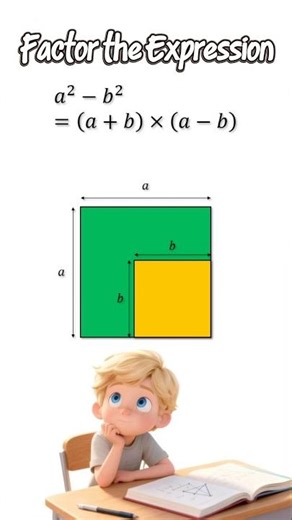 Factor the expression #maths #Factor #square