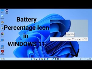 How to get Battery Percentage Icon in Windows 11 Taskbar || Windows 11 Update || Infominutes
