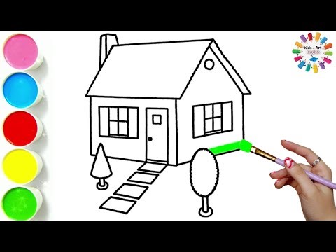 How to Draw a Funny Bunny Home 🐰 | Super Cute House for Rabbit | Easy Drawing for Kids Tutorial