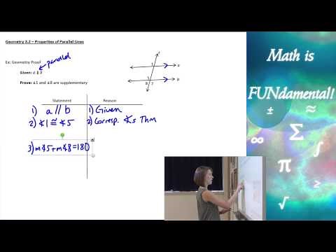 3.2 Geometry - Properties of Parallel Lines