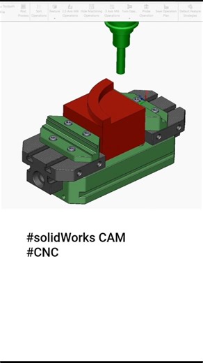 #solidworkscam #cncmilling #cnc #engineering #machinist #3axismachining #solidworkscam #gcode