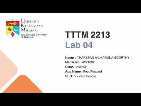 [TM2213] Lab 4: FeedForward - SDG 2 Zero Hunger