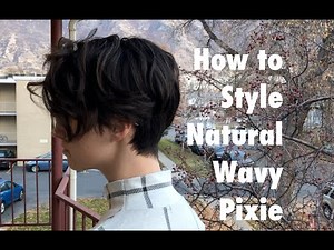 Get ready with me | How to Style a Natural Wavy Pixie
