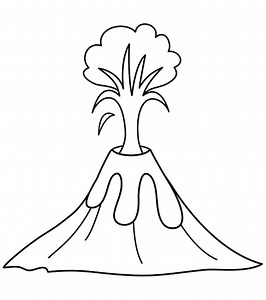 Top 10 Free Printable Volcano Coloring Pages Online