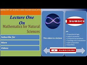 Lecture 1 on Basic Mathematics for Natural Science (fresh Man students)