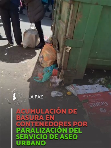 Se registra acumulación de basura en distintos contenedores debido a la paralización del servicio de aseo urbano. La situación genera preocupación entre los vecinos, ante el incremento de residuos en la vía pública y los posibles riesgos sanitarios derivados de la falta de recolección. #ATBMedia #EnConexión #EstamosdeVuelta