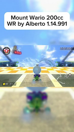 Mount Wario 200cc World Record in Mario Kart 8 Deluxe