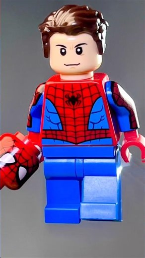 Spiderman mini figure stop-motion assembly | official lego 76308 minifigure
