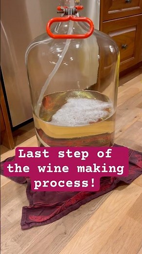 Last step of making our white wine, filtering!! #homesteading #wine #winemaking #fermenting #alcohol