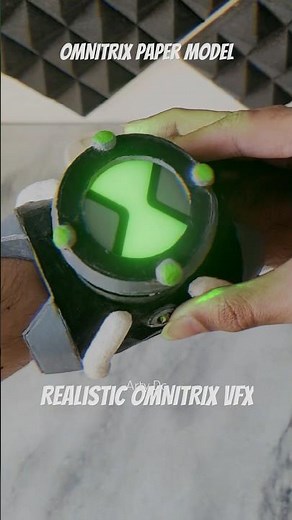 OMNITRIX VFX on PAPER MODEL!!! | #ben10 #vfx #alien