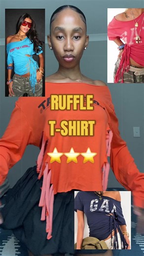 Creative DIY Ruffle T-Shirt Tutorial