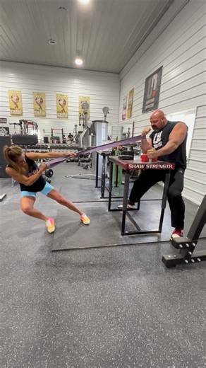 Brian Shaw on Instagram: "PARTNER WORKOUT 💪❤️ My beautiful and strong wife @mrskerishaw helping me train for arm wrestling! So much fun having her in the gym with me! Building up to The Strongest Arm on Earth August 15th @theshawclassic 💪 BE GREAT! @undfnutrition @evolutionathleticsgear @trifecta @roguefitness @theshawclassic #armwrestli̇ng #shawstrength #begreat"