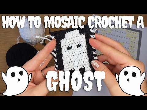 How To Mosaic Crochet A Ghost [FREE PATTERN]