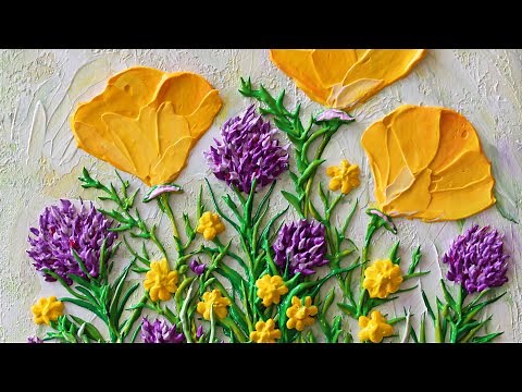 Flowers Painting I Impasto Tutorial
