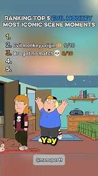 Evil Monkey’s Most Legendary Moments Ranked 😭💀 #evilmonkey #familyguy