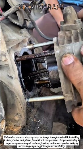 Motorcycle Engine Rebuild | Cylinder & Piston Installation for Maximum Performance