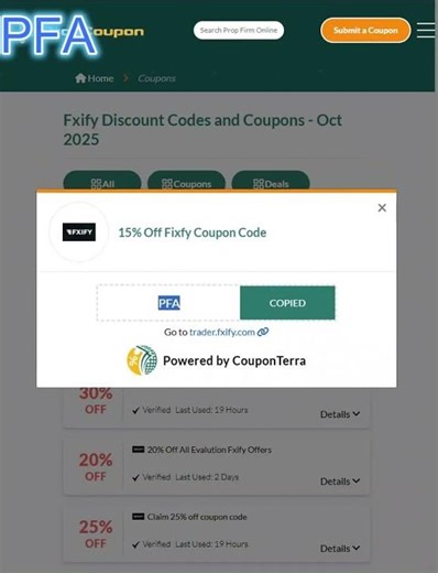 Fxify Discount Codes & Coupons 2025 – Save Big on Funding Challenges!