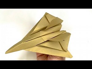 EASY PAPER JET! How to make origami airplane model