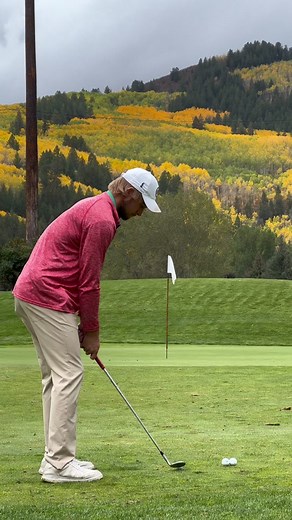 Lob shot from the fairway. To hit this, I open the face and have a shallow/slightly out to in arc. There should be less forward shaft lean at impact than with a full shot to help the ball get up. Even though I have a shallower angle of attack with this kind of shot, you can see I am still hitting down on the ball. For me, feeling a little right bend on the downswing helps my arc shallow out through impact. 🎥: @kaitlyntherese 🫶 #shortgame #golftips #golfcoach