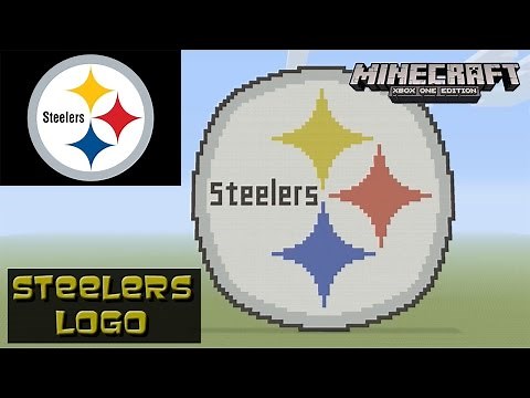 Minecraft: Pixel Art Tutorial: Pittsburgh Steelers Logo (NFL)