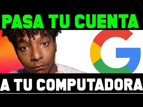 COMO PASAR mi CUENTA de GOOGLE a mi COMPUTADORA ✅