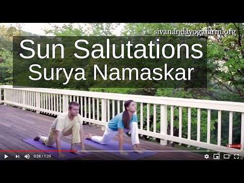 Sivananda Yoga - Sun Salutations (Surya Namaskar) - the perfect warm-up exercise