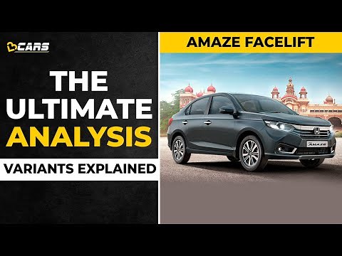 2021 Honda Amaze Facelift Variants Explained | E, S, VX | August | The Ultimate Analysis