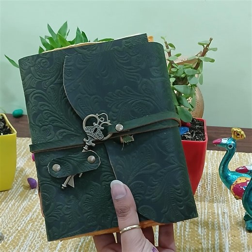 Handmade Distressed Leather Journal, Vintage Lock Diary, Rustic Travel Notebook - Etsy