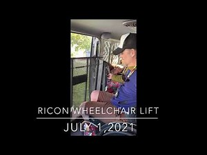 Free to a good home- ricon wheelchair lift for sprinter van