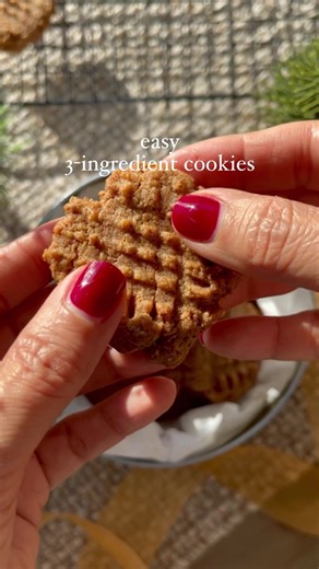 671K views · 2K reactions | The easiest 3-ingredient almond butter cookies | Skinnytaste | Facebook