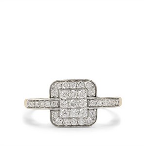 VVS Namibian Diamond Ring in 9K Gold 0.53ct