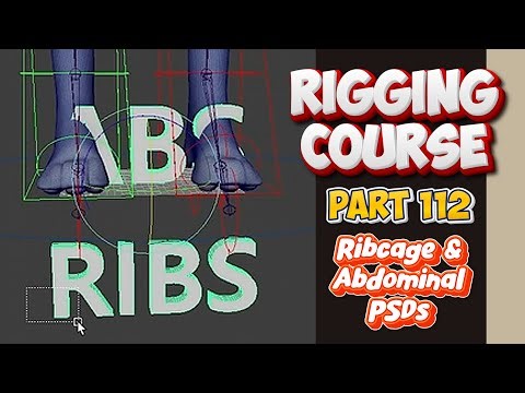 Rigging with Advanced Skeleton - Part 112 - Creating Custom control for abs ribs psd system