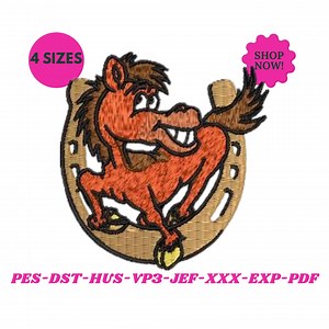 Horse Embroidery Design: My Little Pony Inspired Shoe Charms (digital File, 4 Sizes) - Etsy