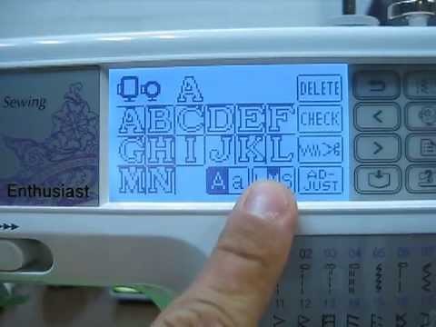 Changing Sizes and Positions of Embroidery Objects on Brother SE 400