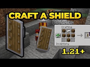 How to Make a Shield in Minecraft 1.21 (Best Early Defense)