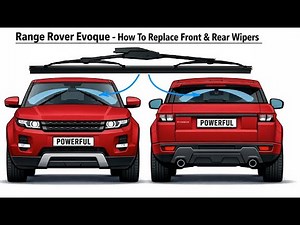 How to replace the windscreen wiper blades (front&rear) on Range Rover Evoque 2011-2019