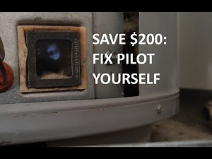 How to Relight Pilot Light on Gas Water Heater & Clean Thermocouple (If It Won't Stay Lit)