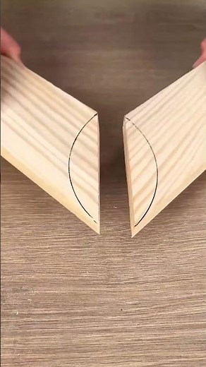 Wood 45° corner cut technique #diy #woodcutting #method