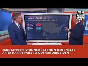 Jake Tapper’s stunned reaction goes viral after Harris failed to outperform Biden in a single state